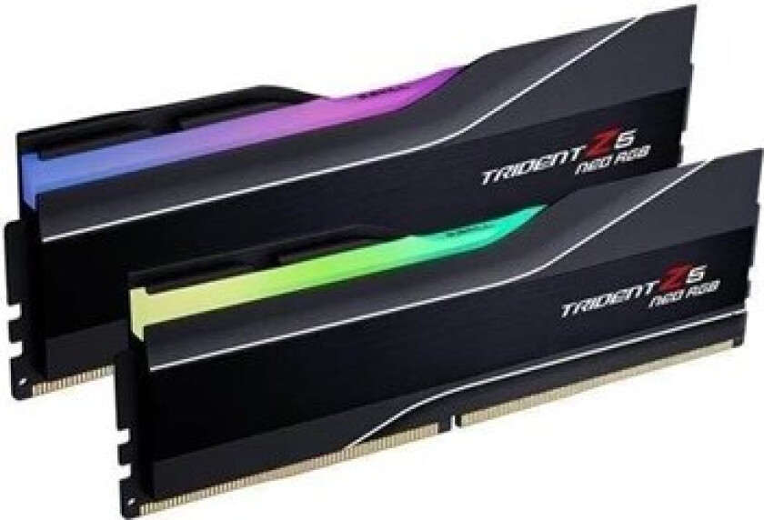 Trident Z5 Neo RGB DDR5-6000 - 32GB - CL30 - Dual Channel (2 pcs) - AMD EXPO - Svart med RGB