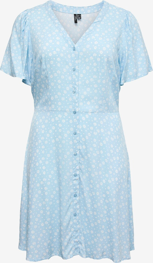 Kjole vmcAlba SS Short Dress Wvn GA Cur - Blå