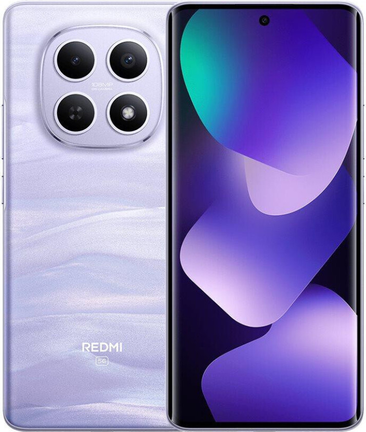 Redmi Note 15 5G Smarttelefon - 6,77", 256GB, 8GB RAM, Dual SIM - Lilla