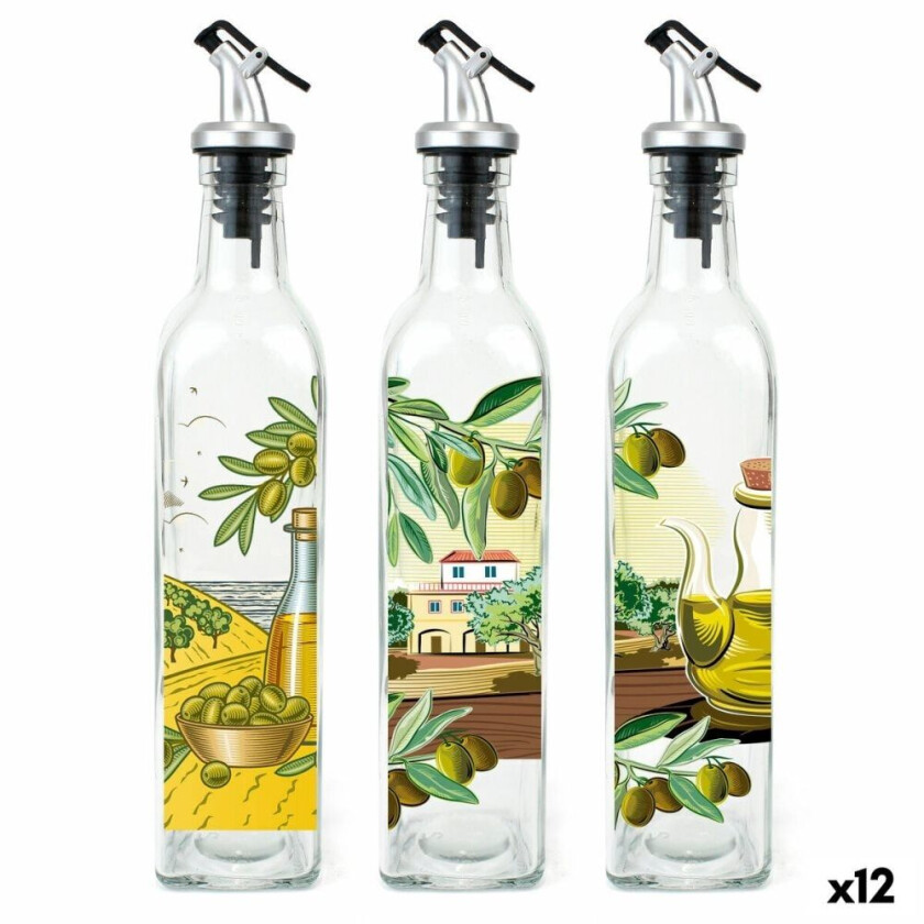 Oljeflaske Anna Doseringsmunnstykke Glass 500 ml (12 kvantitet)
