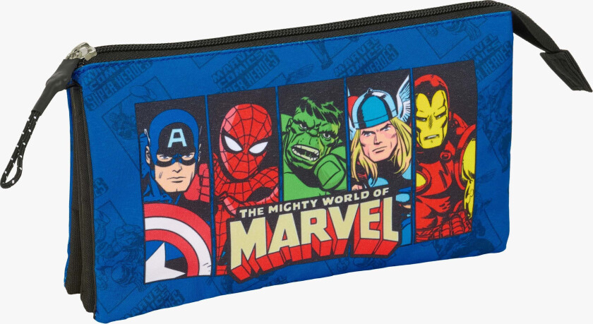 Trippelpennal, Blå - Pennal - Polyester