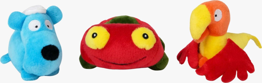 Teddykompaniet Babblarna Kosedyr Tut, Faffa & Vovvo 15 cm - Kosedyr