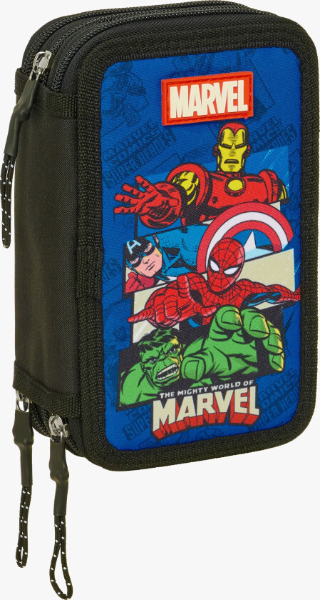 Fylt Trippelpennal 37 Deler, Blå - Pennal - Polyester