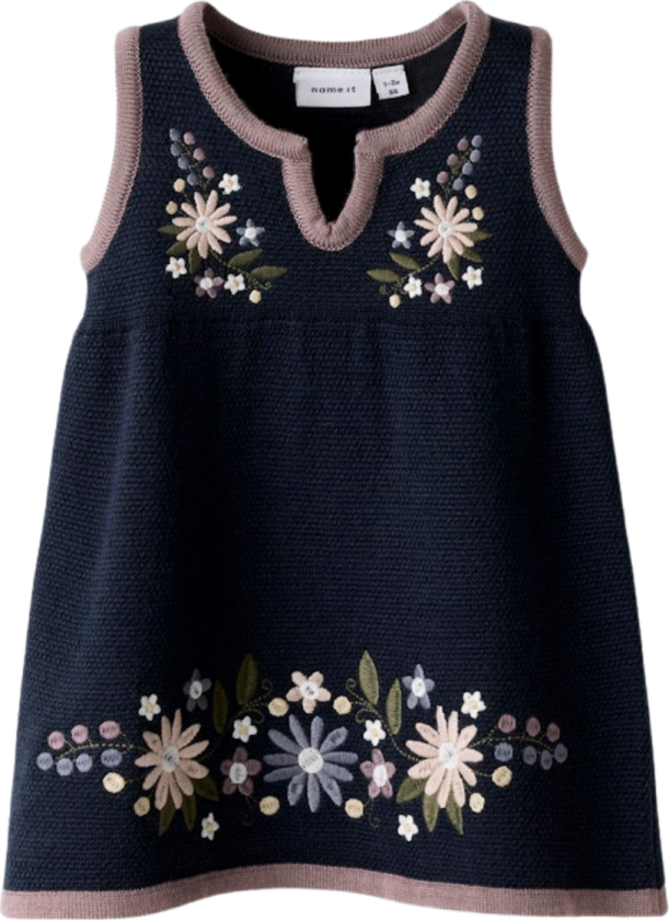 Festdrakt til Baby Strikket Kjole XXVI Dark Sapphire - 62