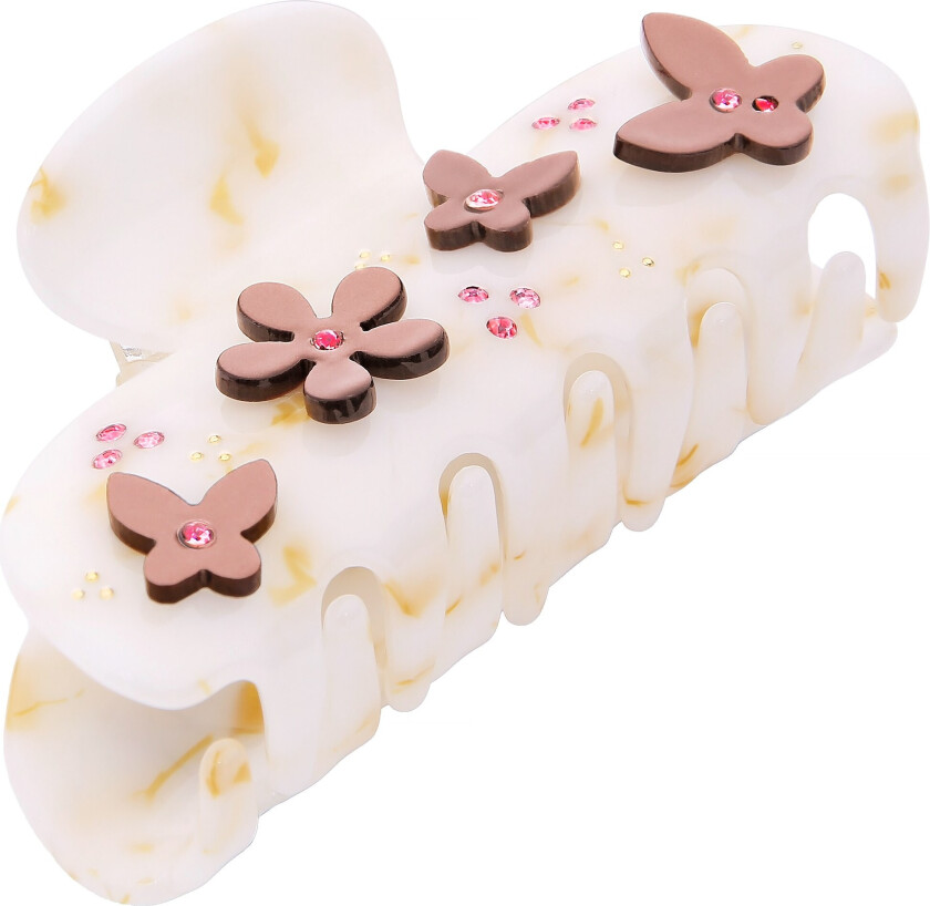 Hair Claw Acrylic Creamy Flower
