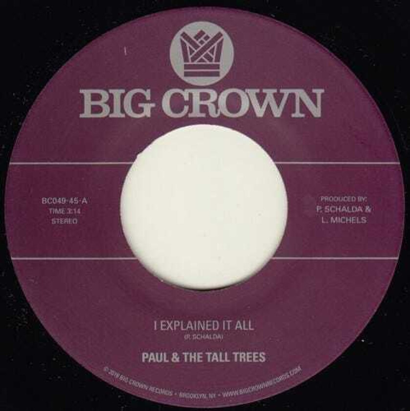 Paul & The Tall Trees Explained It All / Watch Out LP/Vinyl