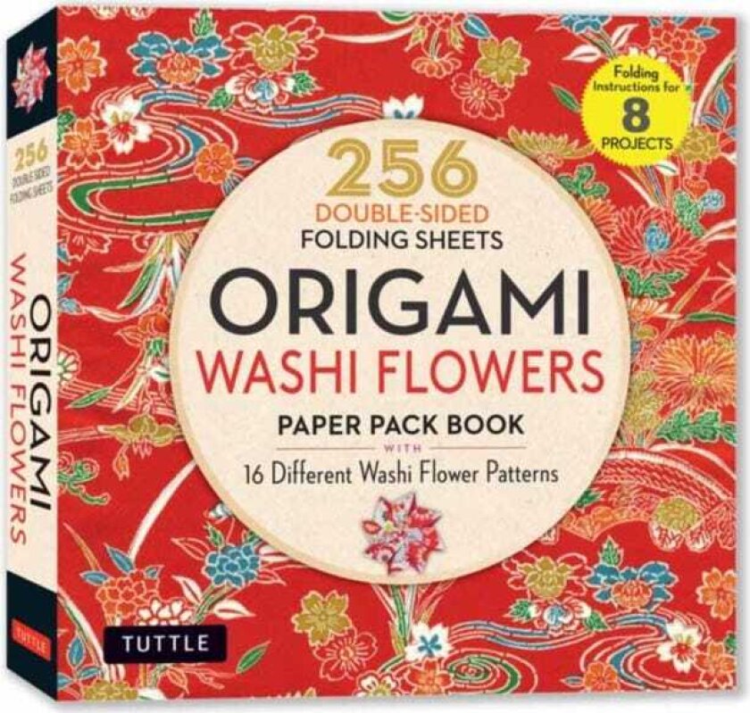 Origami Washi Flowers Paper Pack Book 256 DoubleSided Folding Sheets (Includes Instructions for 8 Models)