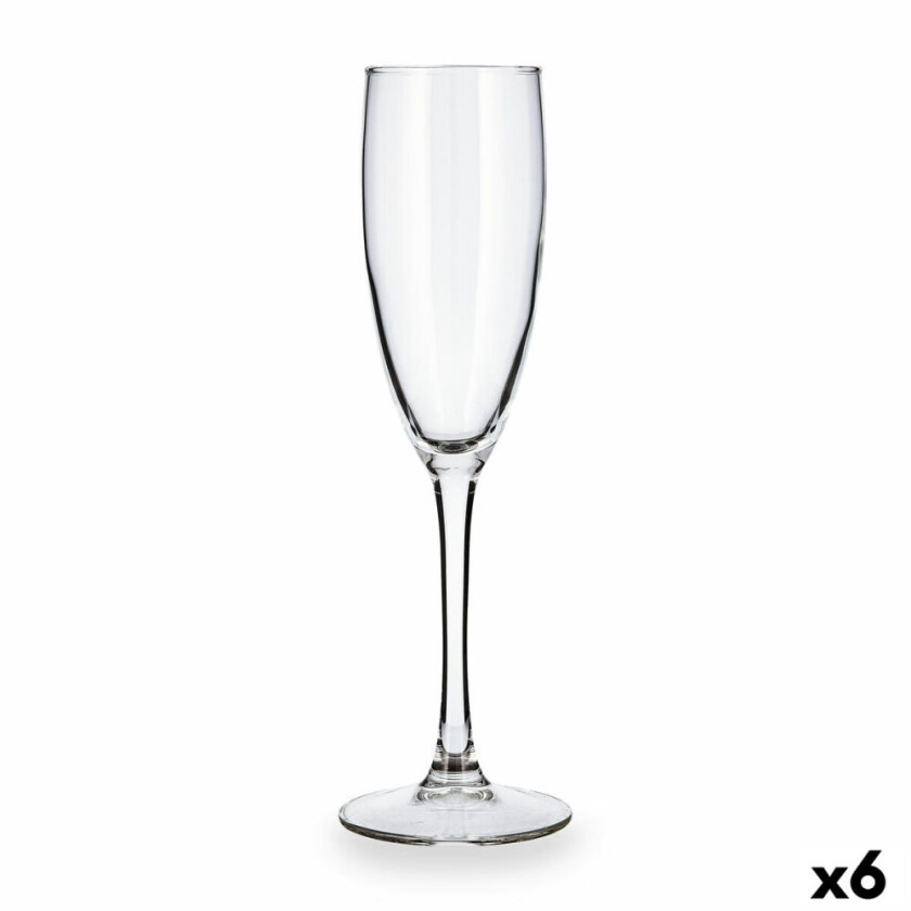 Champagneglass Luminarc Duero Transparent Glass (170 ml) (6 enheter)