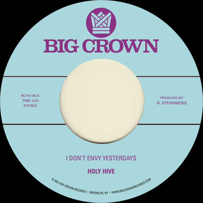 Holy Hive I Don't Envy Yesterdays / Color It Easy LP/Vinyl