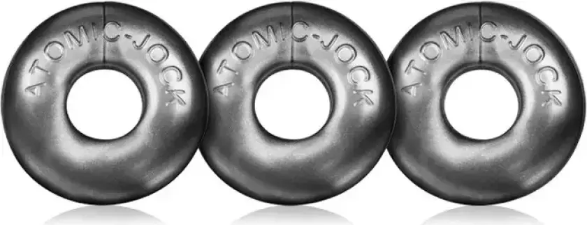 Ringer Cock Rings 3-Pack Silver Steel