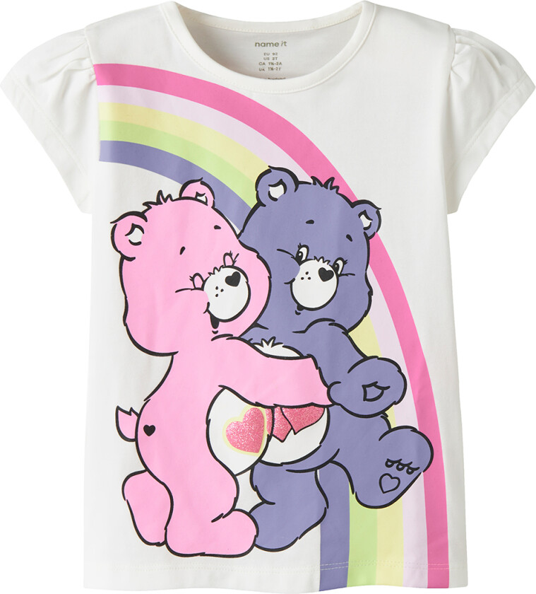 T-skjorte - NmfMyma - Bright White/Omsorgsbær - - 5 år (110) - T-skjorte