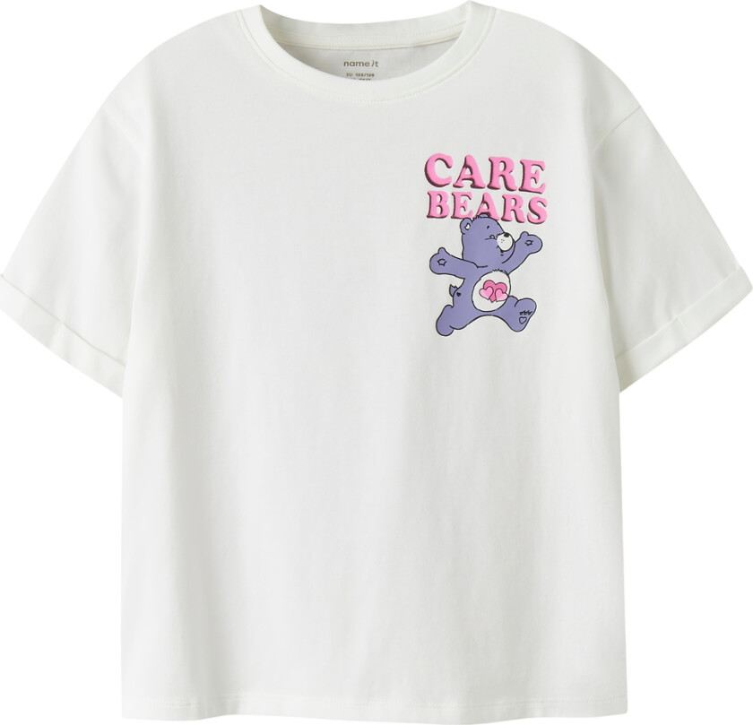 T-skjorte - NkfMumma - Bright White/Omsorgsbjørner - - 11-12 år (146-152) - T-skjorte