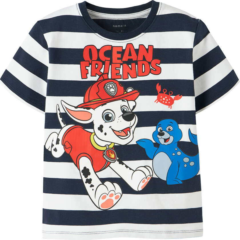 T-skjorte - NmmMilan - Navy Blazer/Paw Patrol - - 5 år (110) - T-skjorte