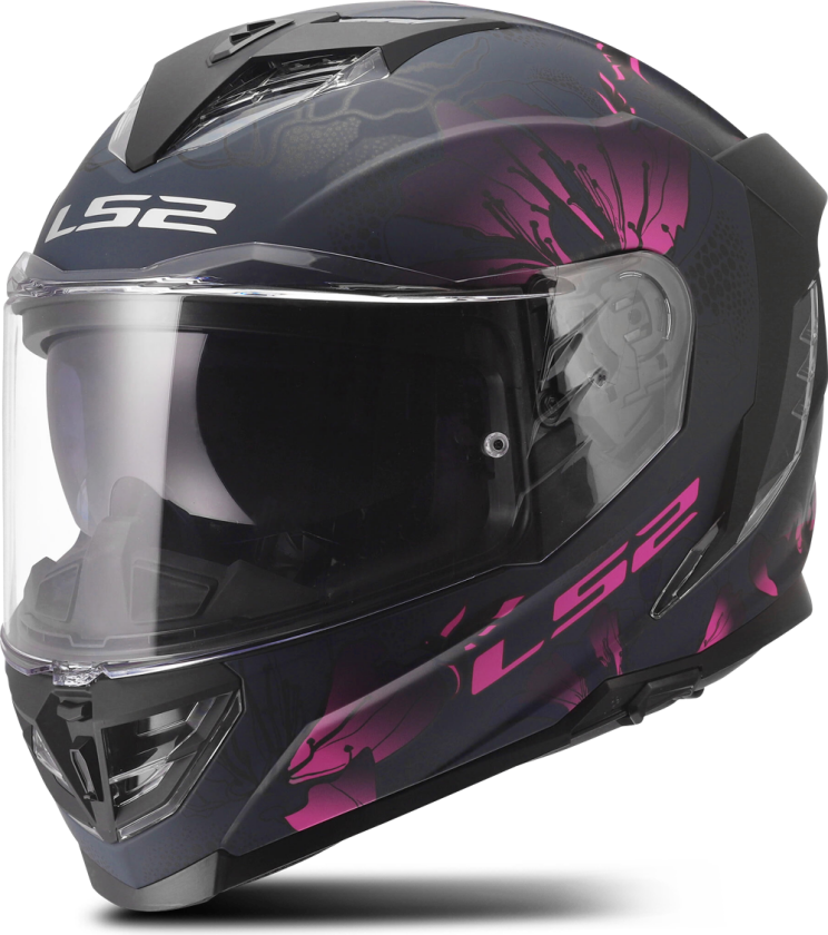 Helhjelm LS2 FF818 Storm III Burst Svart/Rosa3XL
