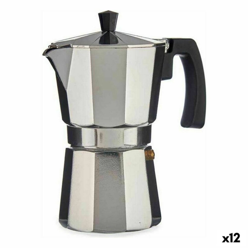 Italiensk kaffekanne aluminium 300 ml (12 kvantiteter)