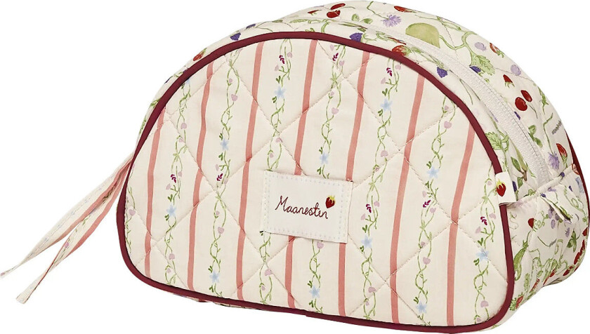 Bilde av Makeup Bag Medium Summer Stripes Peach - Cream - ONE SIZE