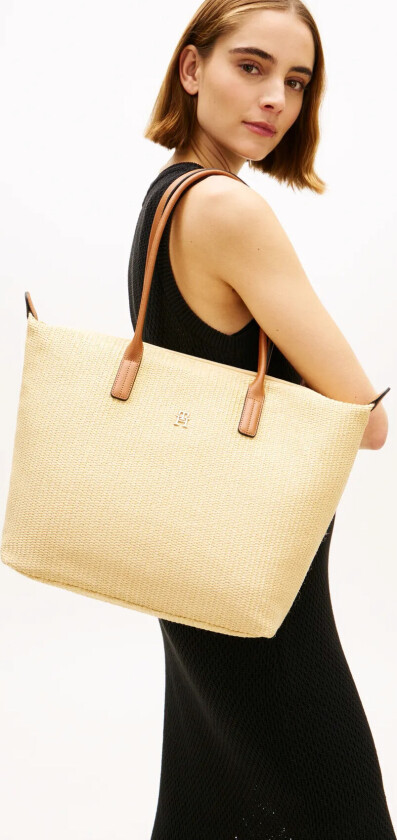 Popette Tote Raffia - Beige - ONE SIZE