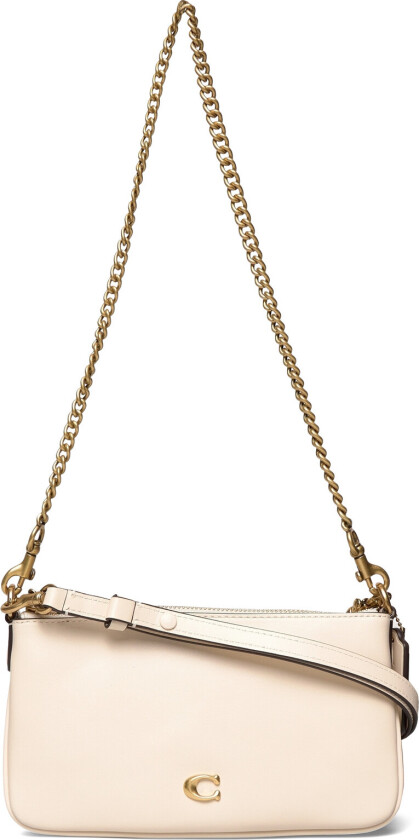 Refined Calf Leather Audrey Crossbody Bag - Cream - ONE SIZE