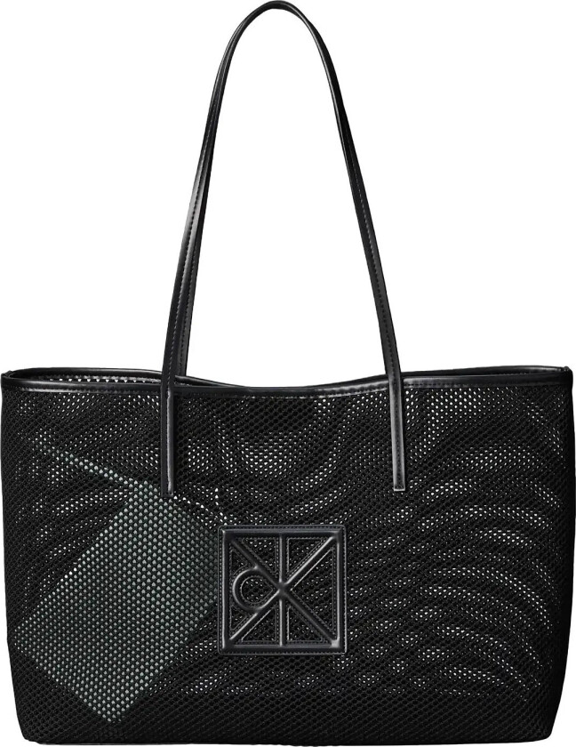 Emblem Mesh Tote - Black - ONE SIZE