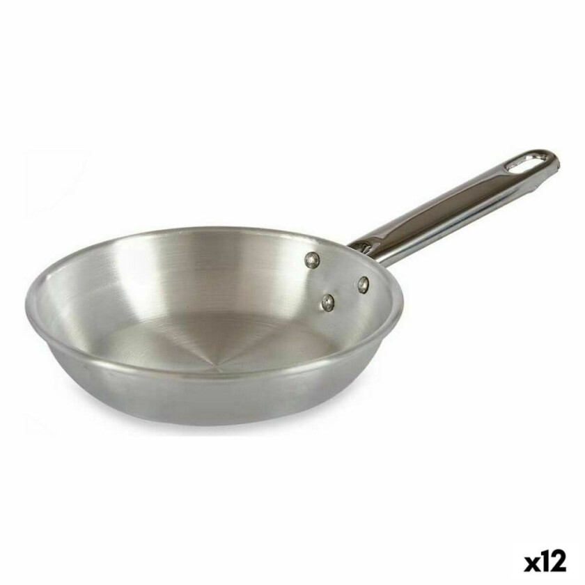 Stekepanne Sølvfarget aluminium 16 x 4 x 30 cm (12 kvantitet)