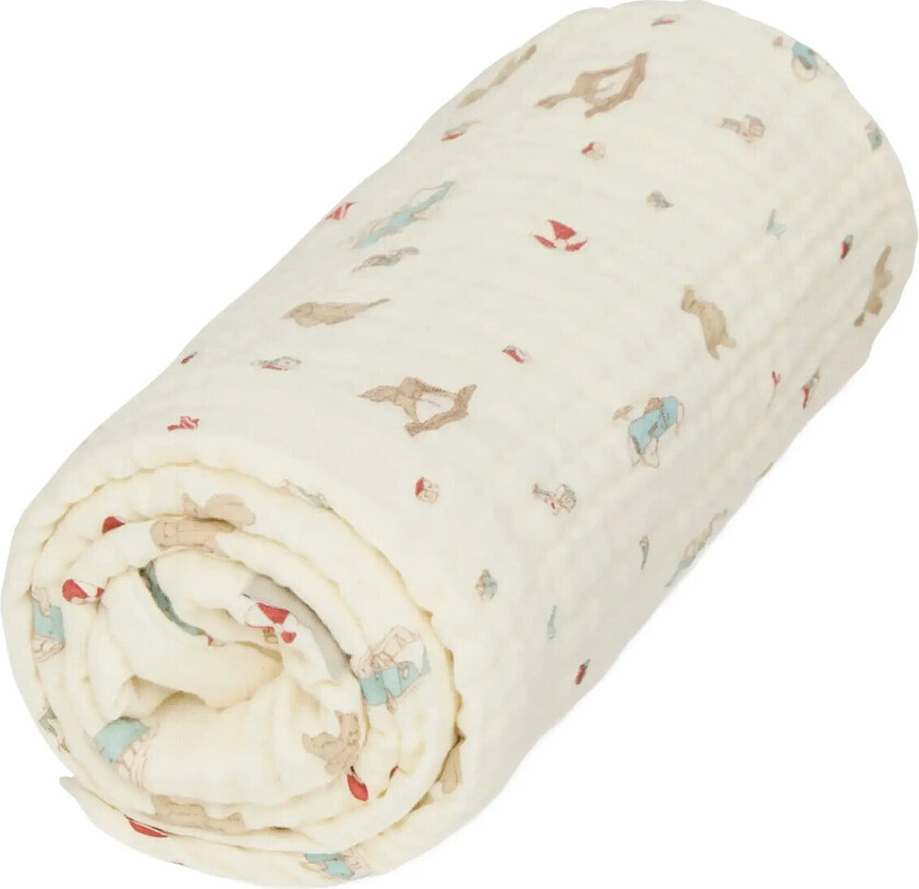 Muslin Baby Blanket - Gots - Vintage Toys - Cream - ONE SIZE