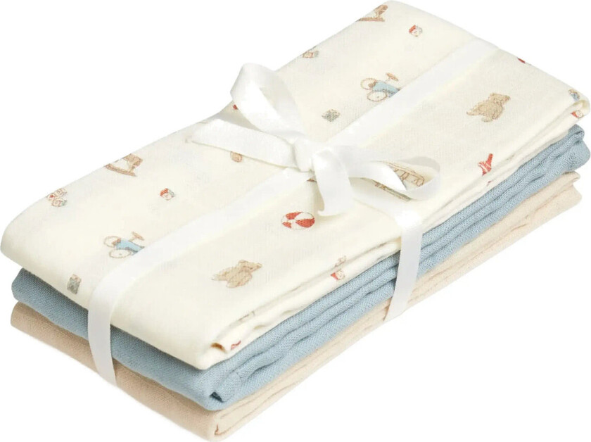 Muslin Cloth, 3-Pack - Gots - Multi/patterned - ONE SIZE