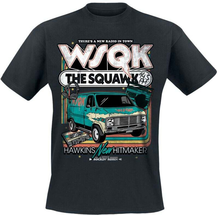 T-skjorte - Season 5 - WSQK The Squawk Retro - S til 5XL - Herrer - svart