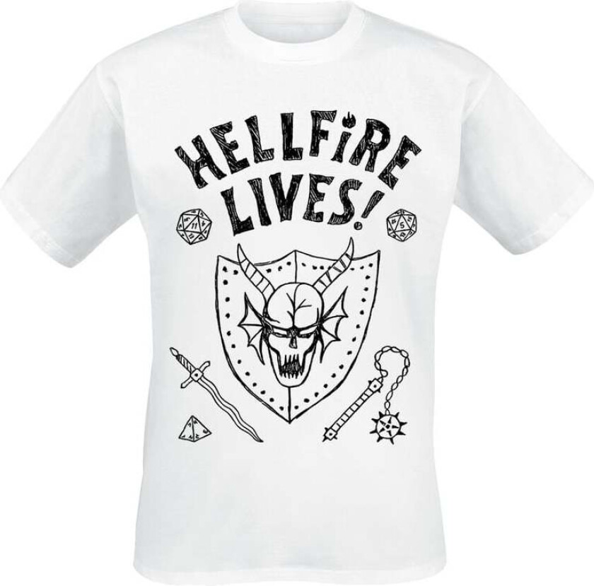 T-skjorte - Season 5 - Hellfire Lives! - S til 5XL - Herrer - hvit