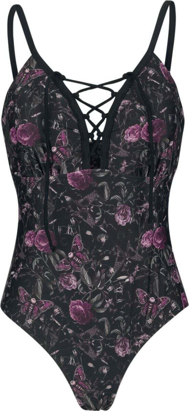 Goth Badedrakt - Mystical Woods - S til XXL - Damer - flerfarget