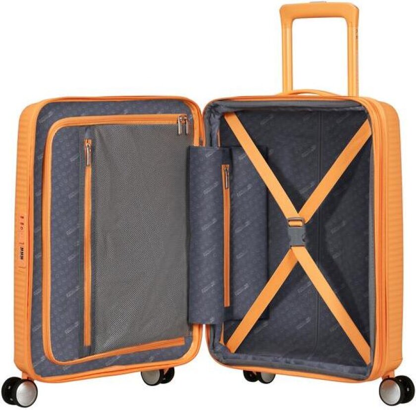Soundbox ekspanderende kabinkoffert 55 cm Papaya Pop