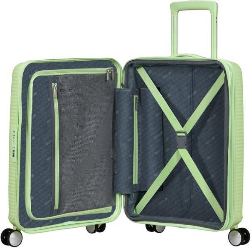 Soundbox ekspanderende kabinkoffert 55 cm Kiwi Green