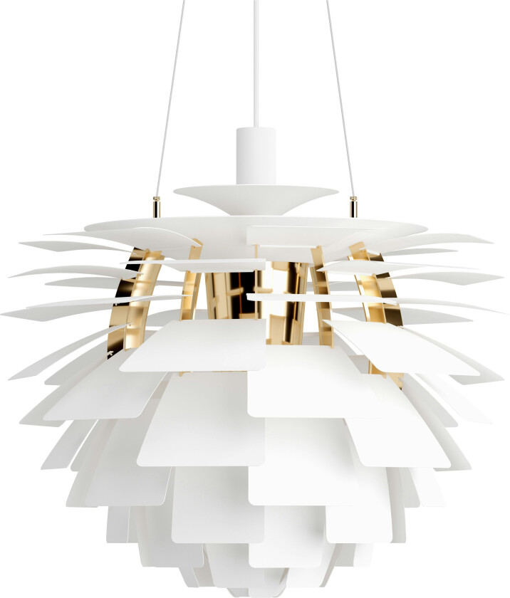 Bilde av PH Kongle taklampe Ø60 - soft white/messing