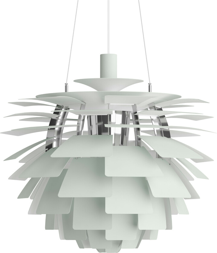 PH Kongle taklampe Ø60 - dusty green/krom