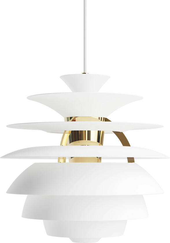 PH Snowball taklampe - soft white/messing