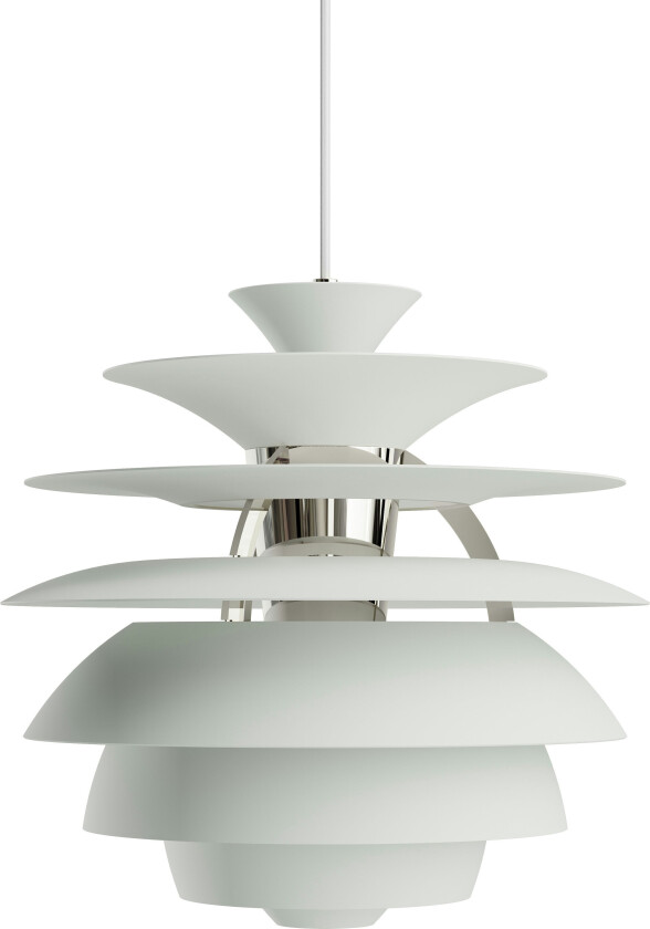 PH Snowball taklampe - dusty green/krom