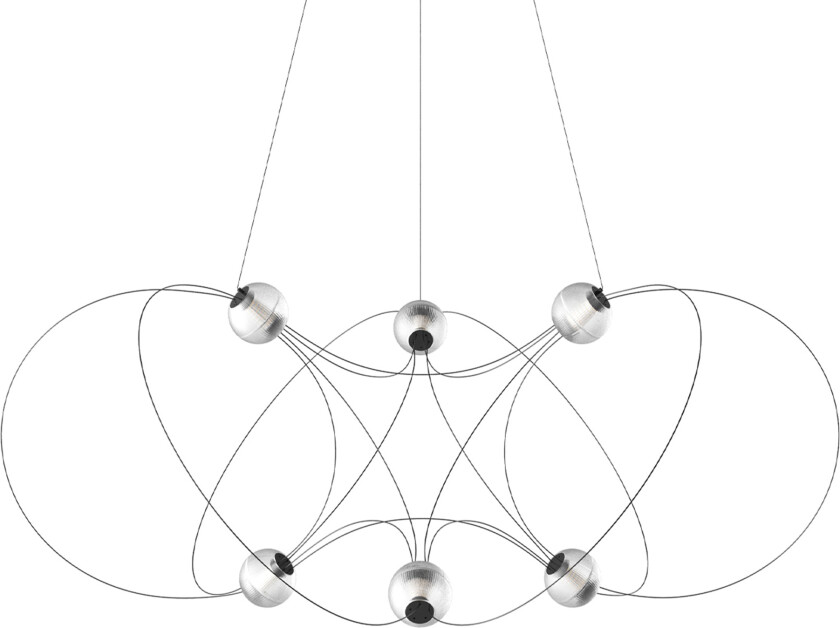 Munari 6 Pendel (PRE-ASSEMBLED) Svart