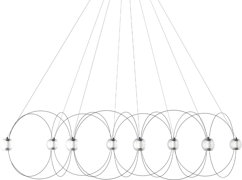Munari 8 Pendel (PRE-ASSEMBLED) Svart