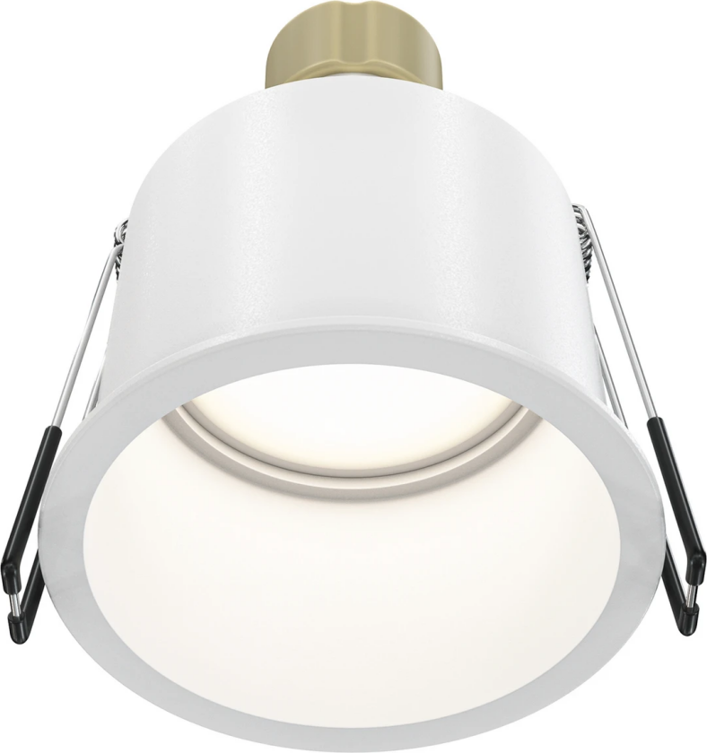 innfelt downlight Reif, hvit/hvit, Ø 6,8 cm, aluminium