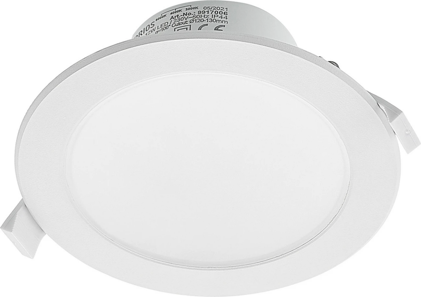 Prios Rida LED-downlight, CCT, 14,5 cm, 12 W
