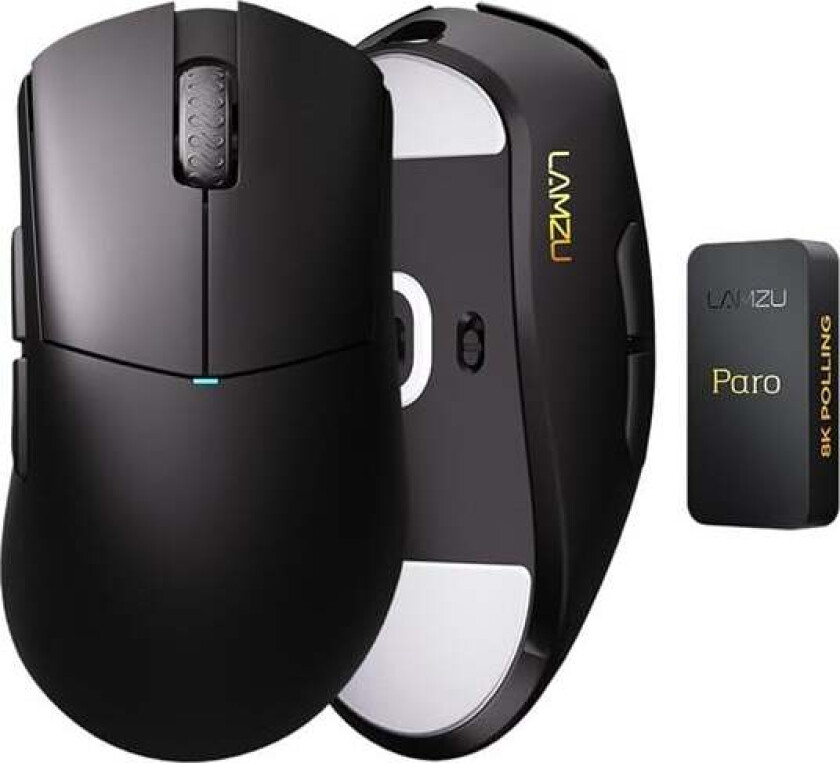 Paro - Charcoal Black - Gaming mus - Optisk - 6 - Svart