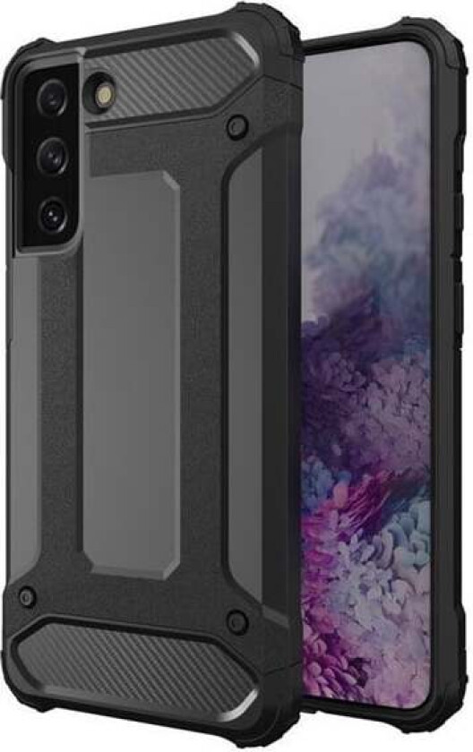 Hybrid Armor Case Tough Rugged Cover for Samsung Galaxy S22+ (S22 Plus) Black
