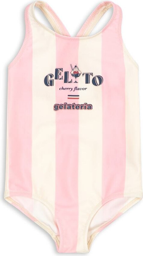 Pomia Badedrakt Candy Rose Stripe Candy Rose Stripe 18 months Rosa 18 måneder kvinne