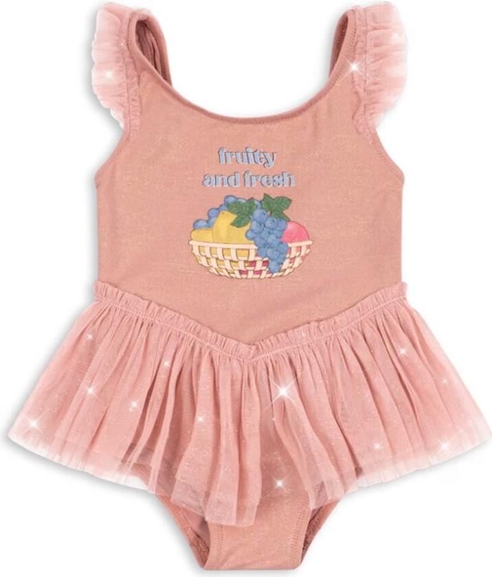 Amandine Badedrakt Powder Pink Powder Pink 5-6 Y Rosa 5-6 år kvinne