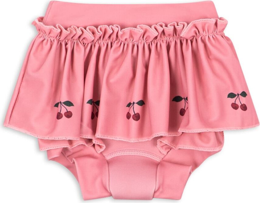Bobbi Badeshorts Med Volanger Mahogany Rose Mahogany Rose 6-12 months Rosa 6-12 måneder kvinne