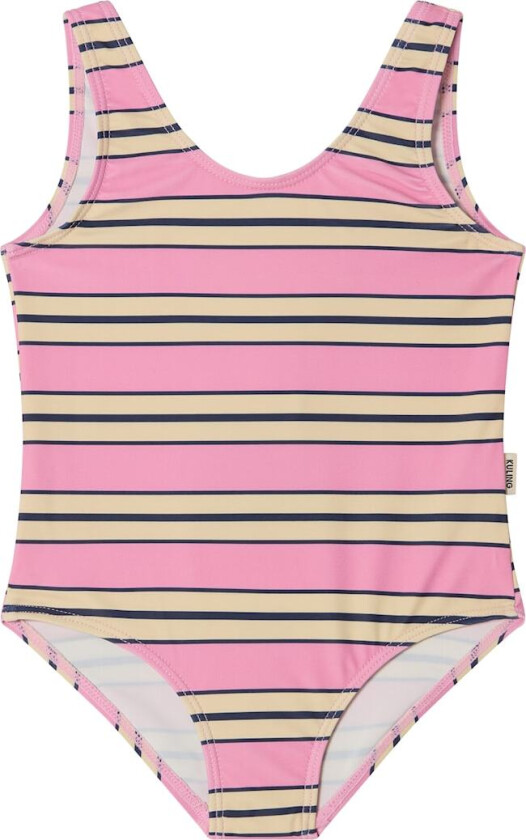 Milos UV-badedrakt Happy Pink Stripe Happy Pink Stripe 98/104 cm Rosa 98/104 cm unisex