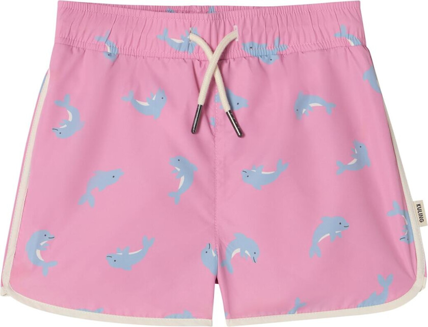 Lisbon Badeshorts Happy Pink Dolphin Happy Pink Dolphin 122/128 cm Rosa 122/128 cm unisex