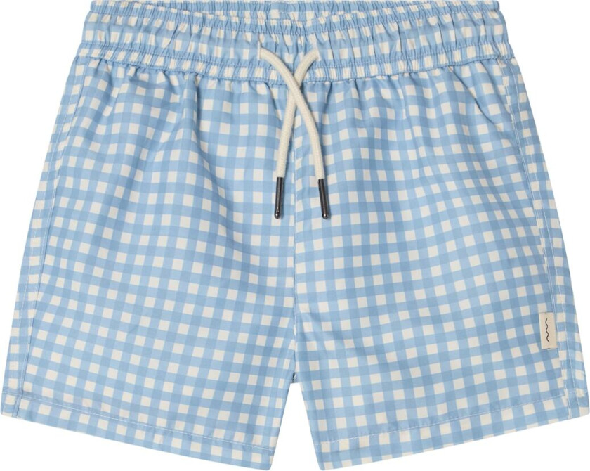 Strömstad Badeshorts Dove Blue Gingham Dove Blue Gingham 134/140 cm Blå 134/140 cm unisex