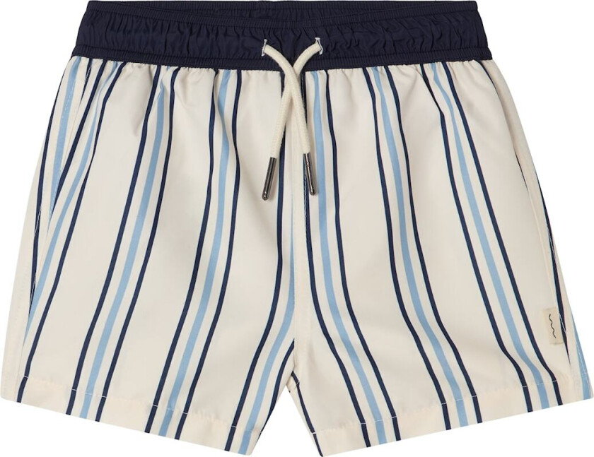 Strömstad Badeshorts Blue Stripe Blue Stripe 122/128 cm Blå 122/128 cm unisex