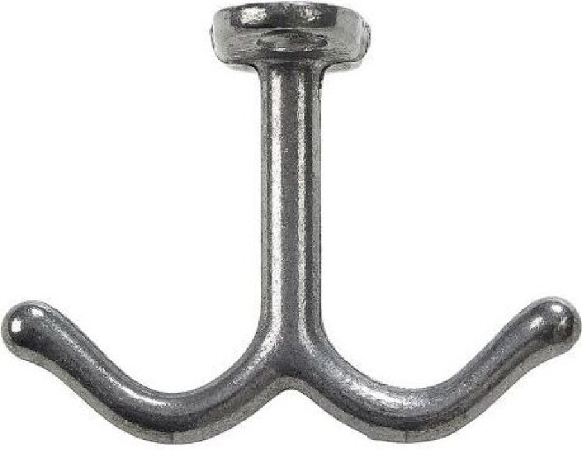 27177 Klesknagg aluminium, 60 x 75 mm, 2-pakning