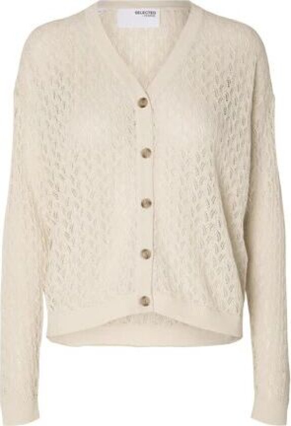 Agny Ls Knit Cardigan - Birch S